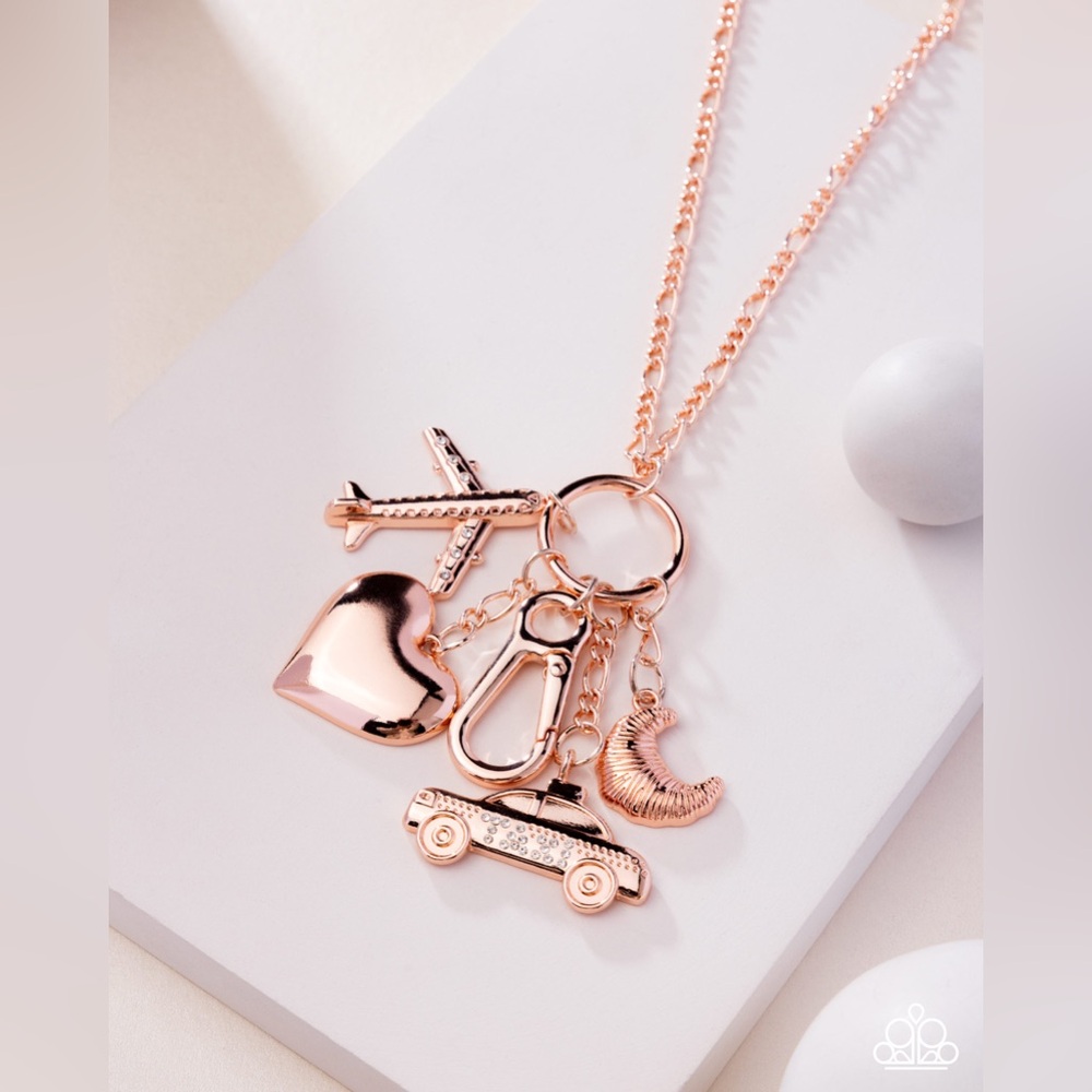 Rose Gold Charm Necklace